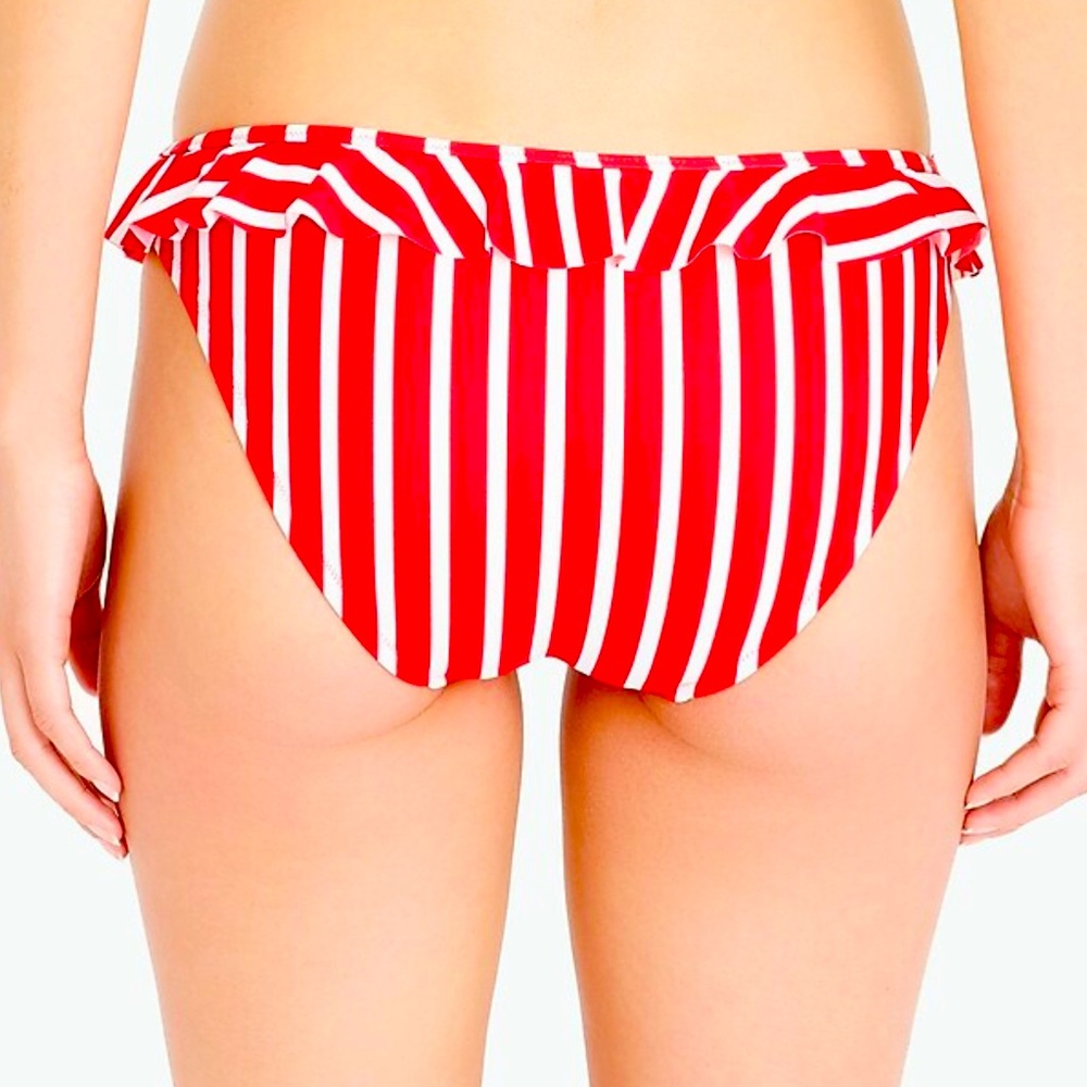 J Crew Ruffle bikini bottom Sz S
